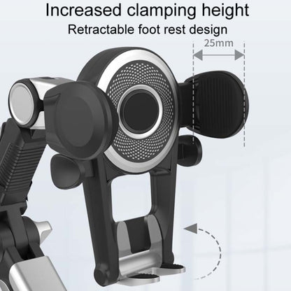 Car Suction Cup Multi-function Cell Phone Navigation Mount, With Hose, With Triangle Air Vent, With Flat Clip