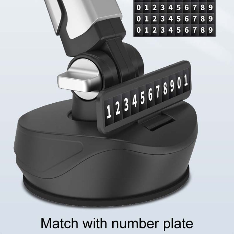 Car Suction Cup Multi-function Cell Phone Navigation Mount, With Hose, With Triangle Air Vent, With Flat Clip