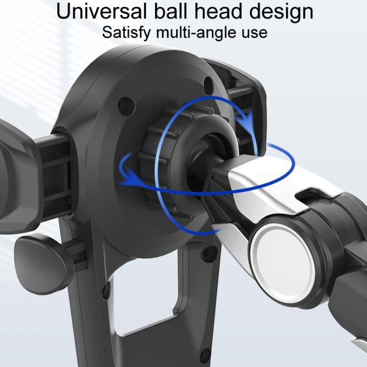 Car Suction Cup Multi-function Cell Phone Navigation Mount, With Hose, With Triangle Air Vent, With Flat Clip
