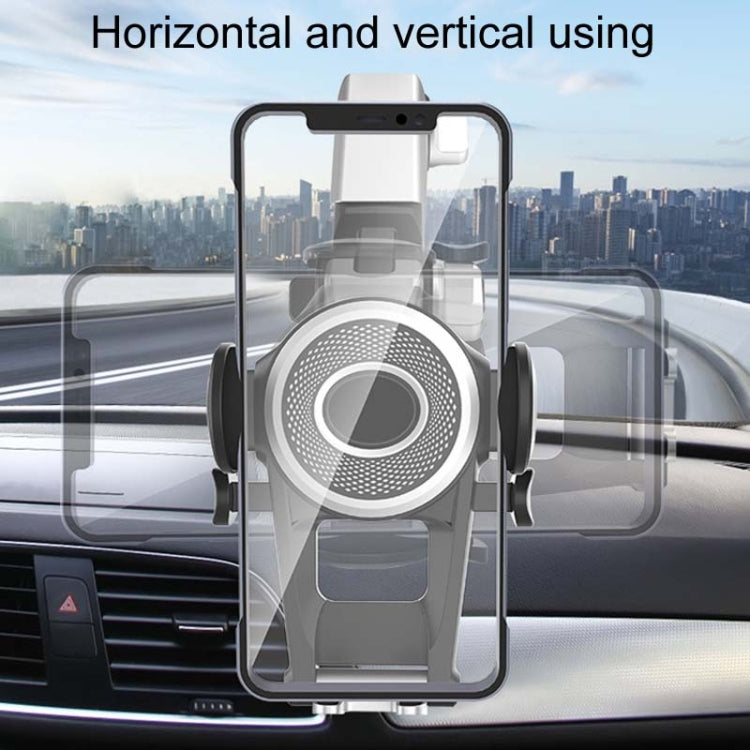 Car Suction Cup Multi-function Cell Phone Navigation Mount, With Hose, With Triangle Air Vent, With Flat Clip