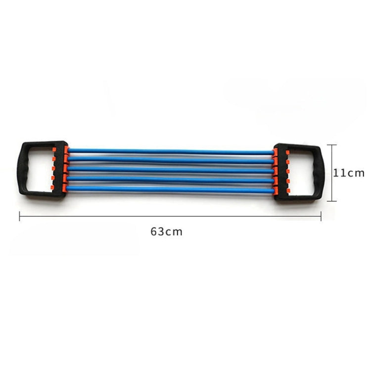 5 Resistance Tubes Chest Expander Pectoral Exercise Puller Arm Strength Trainer Detachable Pull Rope Fitness Equipment