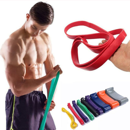 Resistance Band Latex Strength Training Resistance Ring Pull-Ups Assisted Ring Yoga Elastic Band, 2080x4.5x6.4mm Yellow, 2080x4.5x13mm Red, 2080x4.5x19mm Green, 2080x4.5x22mm Black, 2080x4.5x29mm Red, 2080x4.5x32mm Purple, 2080x4.5x45mm Green