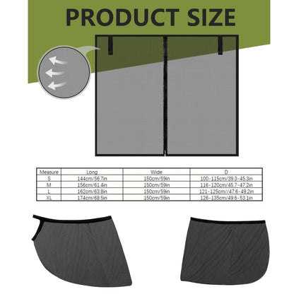 Car Rear Trunk Ventilation Shade Anti-mosquito Screen Cover, S, M, L, XL