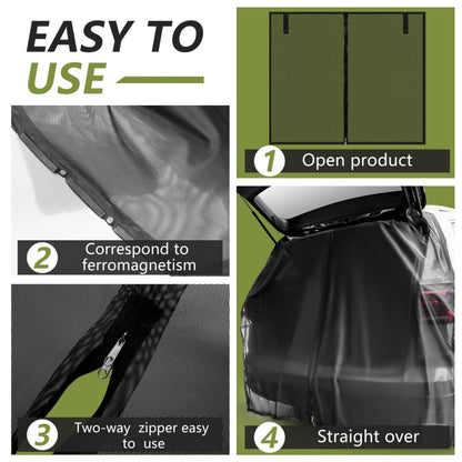 Car Rear Trunk Ventilation Shade Anti-mosquito Screen Cover, S, M, L, XL