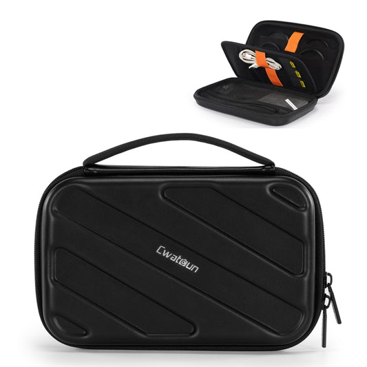 Cwatcun D163 Photography Accessories Organiser EVA Hard Shell Drop-proof Clutch Portable Digital Bag, D163