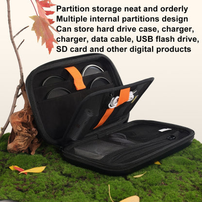 Cwatcun D163 Photography Accessories Organiser EVA Hard Shell Drop-proof Clutch Portable Digital Bag, D163