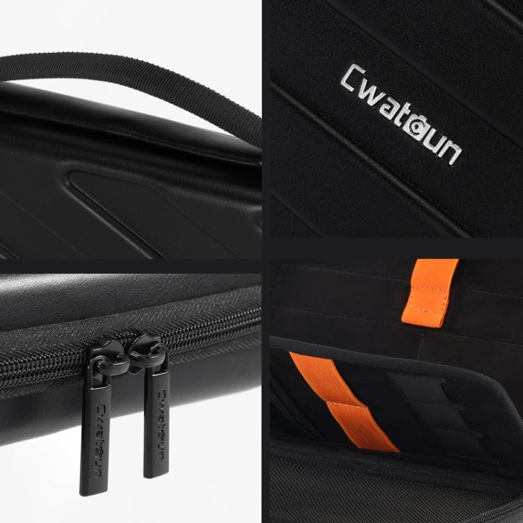 Cwatcun D163 Photography Accessories Organiser EVA Hard Shell Drop-proof Clutch Portable Digital Bag, D163