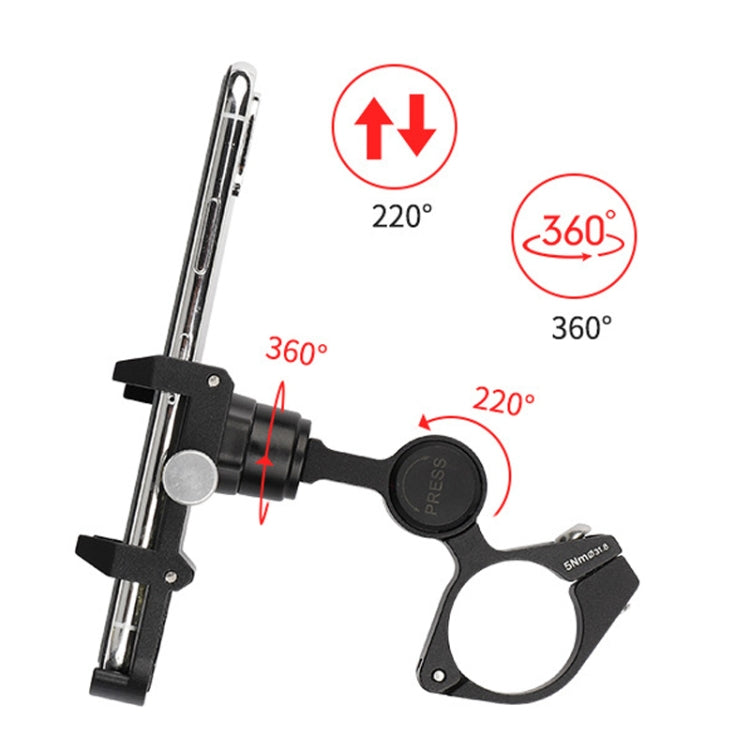 GUB PLUS21 Bicycle Mobile Phone Holder Motorcycle 360 Degree Rotating Mount, PLUS21