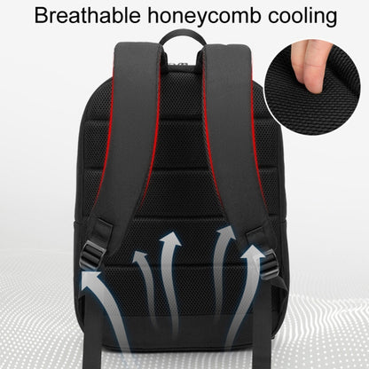 SKV B22016 Men Business Casual Double Shoulder Bag Outdoor Travel Laptop Backpack