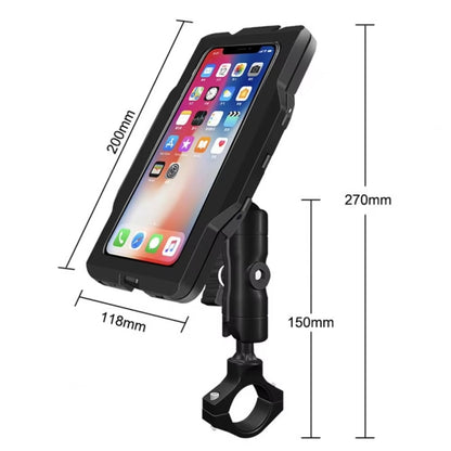 GUB PLUS17 Bicycle Mobile Phone Waterproof Bag Holder Motorcycle Handlebar Rainproof Stand, PLUS17