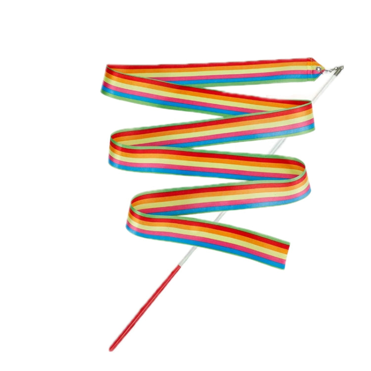 10pcs 4m Rhythmic Gymnastics Ribbons Dance Fitness Toys Sports Equipment, 7 Color, Purple, Dazzling