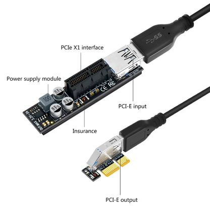 SSU PCI-E To X1 Interface Extension Cable, 0.3m, 0.6m, 1m, 1.5m