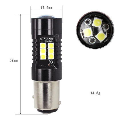 1pair Automotive High-power LED White Light Fog Lamp, 1157 BAY15D