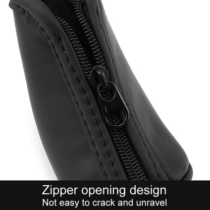 Car Universal Leather Gear Sleeve Breathable Gearshift Cover, T Type Black, T Type Red With Black Line, T Type Yellow, Manual Gear Black, Manual Gear Red With Black Line, Manual Gear Yellow, Automatic Gear Black, Automatic Gear Red With Black Line