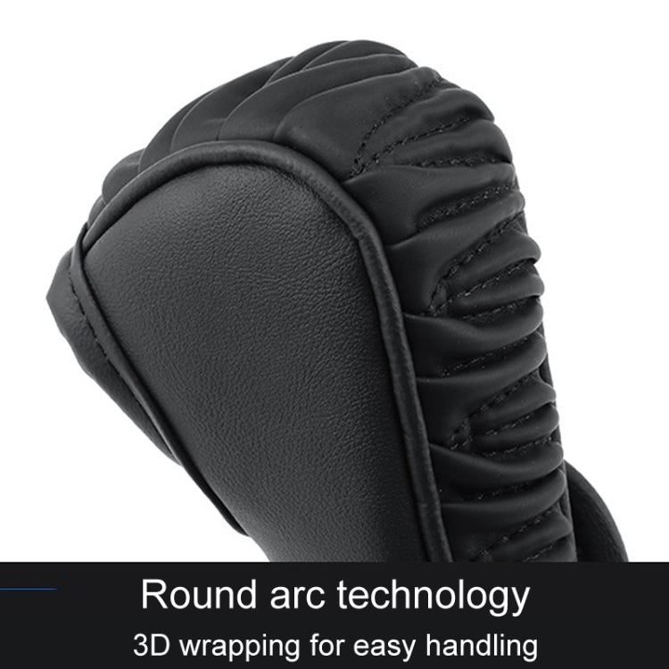 Car Universal Leather Gear Sleeve Breathable Gearshift Cover, T Type Black, T Type Red With Black Line, T Type Yellow, Manual Gear Black, Manual Gear Red With Black Line, Manual Gear Yellow, Automatic Gear Black, Automatic Gear Red With Black Line