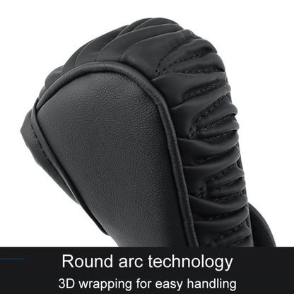 Car Universal Leather Gear Sleeve Breathable Gearshift Cover, T Type Black, T Type Red With Black Line, T Type Yellow, Manual Gear Black, Manual Gear Red With Black Line, Manual Gear Yellow, Automatic Gear Black, Automatic Gear Red With Black Line