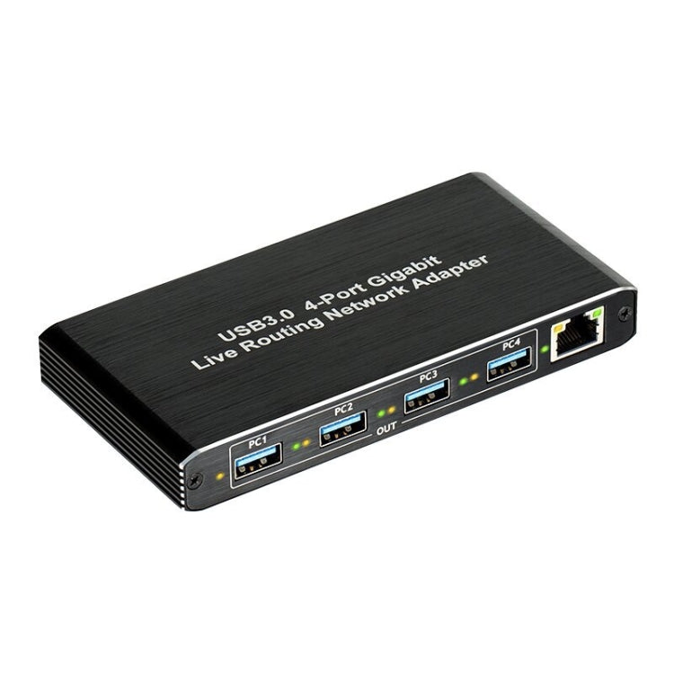 USB3.0 4-Ports Gigabit Network Adapter Plug and Play Router, 4-Ports