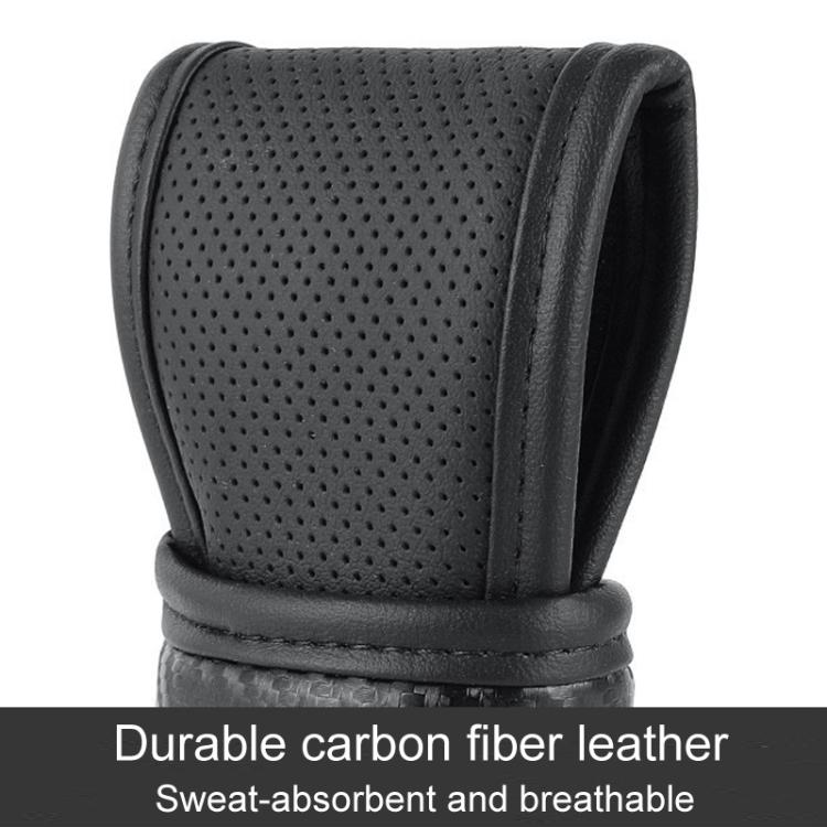 Car Automatic Universal Perforated Breathable Cowhide Side Opening Shift Cover, A-Black, A-Wine Red, A-Brown, B-Black, B-Wine Red, B-Brown