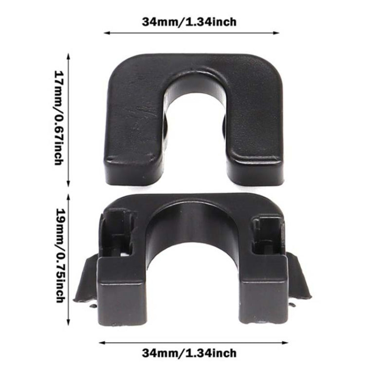 For Ford Focus / Mondeo / Fiesta / C-Max Car Trunk Lid Clip Holder, 2pcs / Set