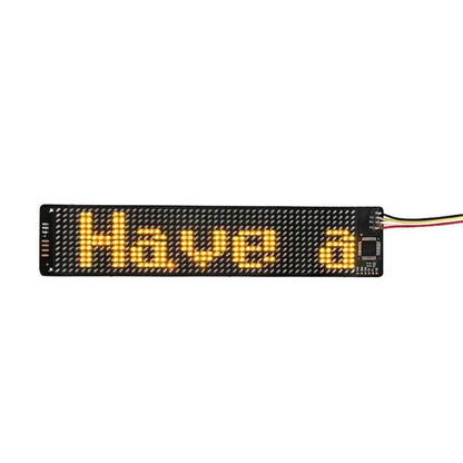 155 X 32mm Hat Backpack Vest Bluetooth LED Flexible Multi-Language Advertising Display Screen