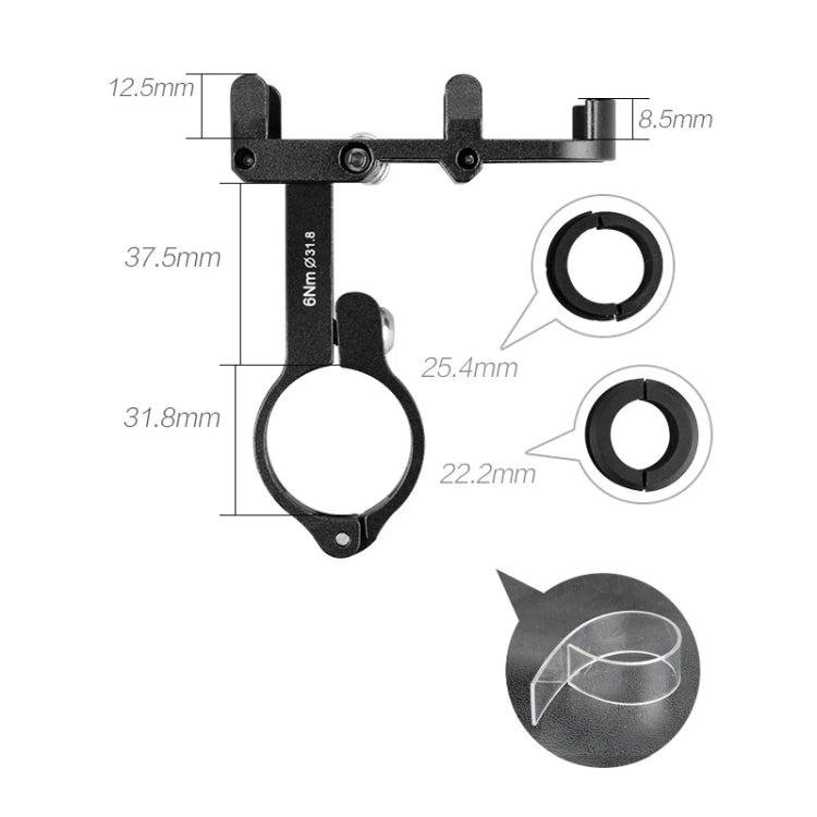 GUB PRO2 Aluminium Bicycle Phone Holder, PRO2 Bicycle Handlebar
