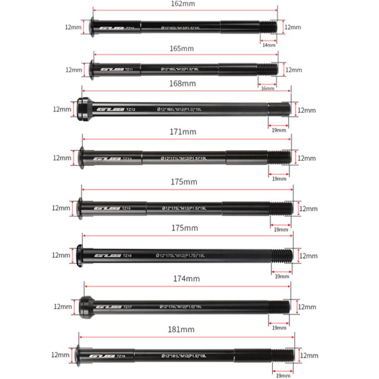 MTB Road Bicycle Frame Aluminium Bucket Axle Bar, GUB TZ10, GUB TZ11, GUB TZ12, GUB TZ13, GUB TZ15, GUB TZ16, GUB TZ17, GUB TZ18