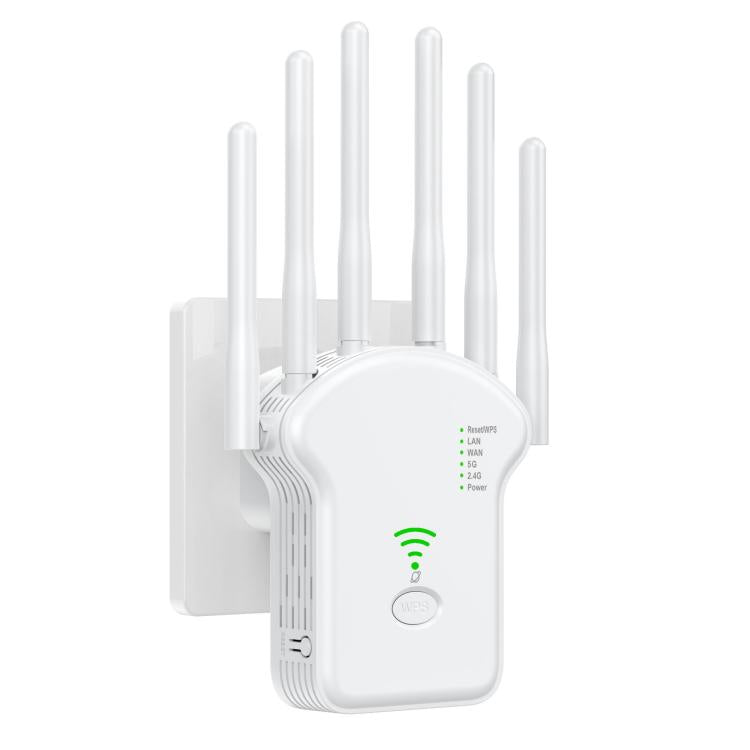 Urant U13 1200Mbps 2.4G/5G Dual Band WiFi Repeater Signal Amplifier, US Plug White, EU Plug White, US Plug Black, EU Plug Black
