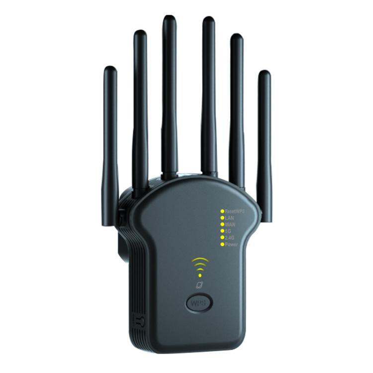 Urant U13 1200Mbps 2.4G/5G Dual Band WiFi Repeater Signal Amplifier, US Plug White, EU Plug White, US Plug Black, EU Plug Black