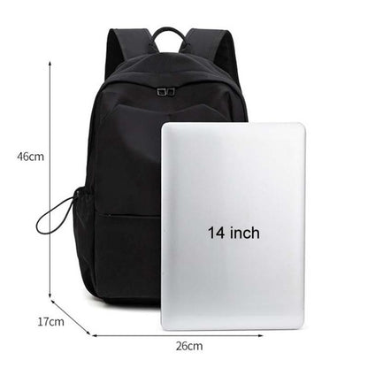 SKV B1530 Large Capacity Student School Bag Casual Double Shoulder Laptop Backpack