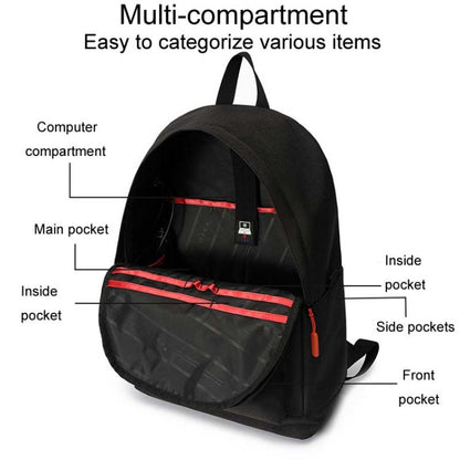SKV B20537 Lightweight Traveling Double Shoulder Bag Large Capacity Laptop Backpack
