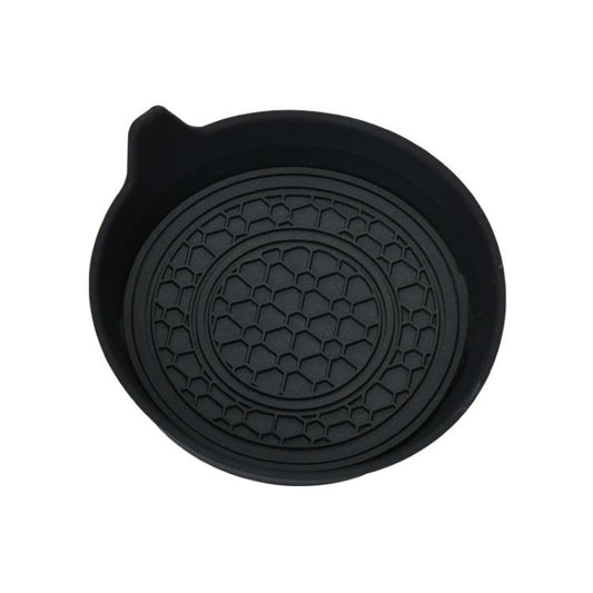 Car Bowl-shaped Non-slip Heat-insulating Double-ring Water Coaster, Black, Red, Gray, Pink, Blue, Yellow, White, Purple