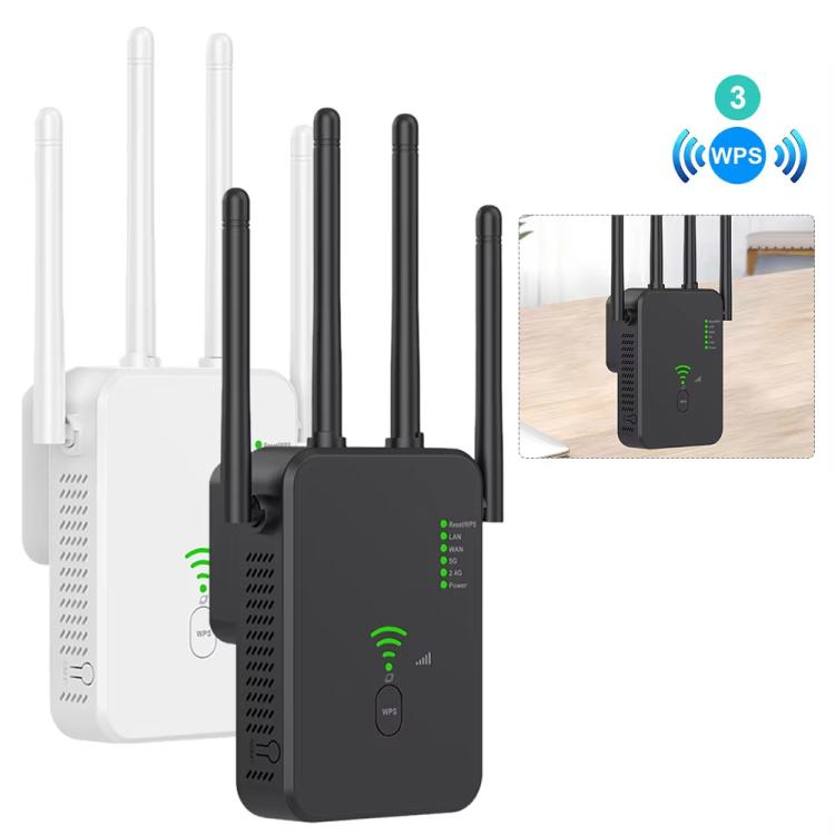 Urant U10 300Mbps 2.4G Wireless Repeater WiFi Signal Amplifier With 4 Antennas, US Plug Black, US Plug White, EU Plug Black, EU Plug White, UK Plug Black, UK Plug White
