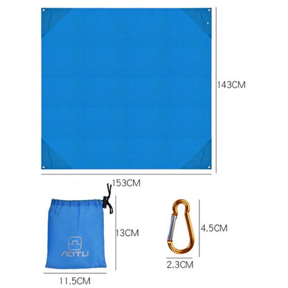 AOTU AT6238 153x143cm Ultra-thin Pocket Moisture Resistant Beach Mat Foldable Portable Picnic Mat