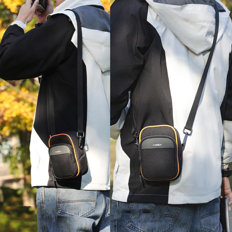 Cwatcun D168 Small Convenient Camera Bag Scratch-Resistant And Wear-Resistant Microslice Card Camera Pouch, D168 Small