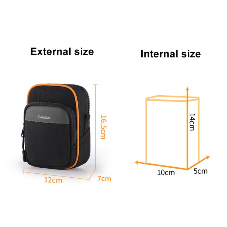 Cwatcun D168 Small Convenient Camera Bag Scratch-Resistant And Wear-Resistant Microslice Card Camera Pouch, D168 Small