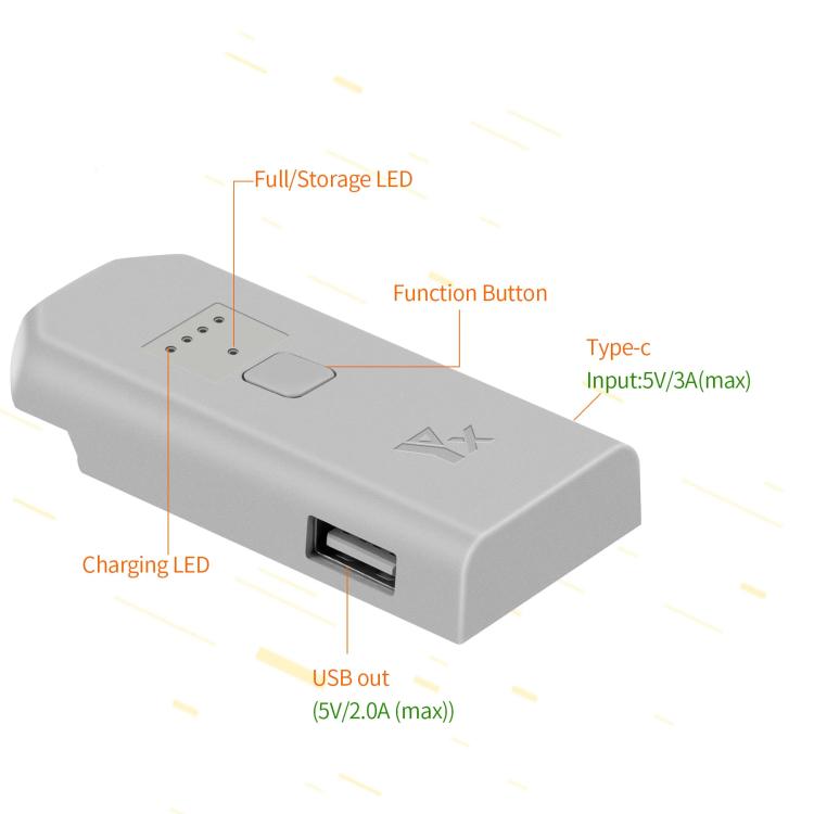For DJI Neo Drone YX Battery Charger USB-C/Type-C Port Battery Manager, 1-Channel