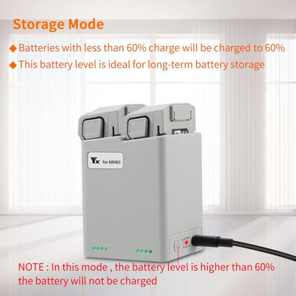 For DJI Mini 4 Pro / Mini 3 Pro / Mini 3 YX  Dual-Way Charger Battery Manager, Without Plug, With 35W US Plug, With 35W EU Plug