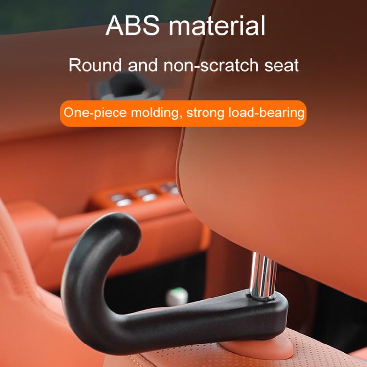 1pair Car Rear Seat Concealed Hook