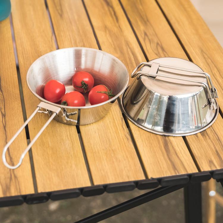 Portable Foldable Stainless Steel Bowl With Storage Bag Camping Cutlery Set, AOTU AT6440 2pcs 500ml, AOTU AT6440 4pcs 300ml, AOTU AT6440 2pcs 300ml+2pcs 500ml, AOTU AT6440 4pcs 500ml
