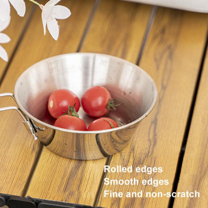 Portable Foldable Stainless Steel Bowl With Storage Bag Camping Cutlery Set, AOTU AT6440 2pcs 500ml, AOTU AT6440 4pcs 300ml, AOTU AT6440 2pcs 300ml+2pcs 500ml, AOTU AT6440 4pcs 500ml