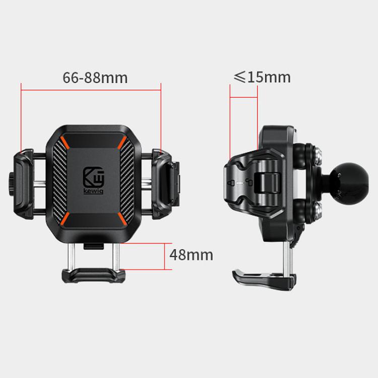 Kewig M33-C3 Outdoor Motorcycle Bike Riding Anti-Theft Shock Absorbing Cell Phone Holder, M33-C3