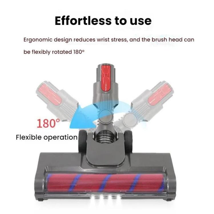 For Dyson V7 / V8 / V10 / V11 Vacuum Cleaner Floor Brush Head With LED Light, 03A Soft Velvet, 03B Roller Soft Velvet, 03B Roller Carpet