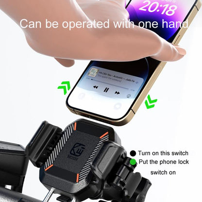 Kewig M33-C2 Outdoor Motorcycle Bike Riding Anti-Theft Shock Absorbing Cell Phone Holder, M33-C2