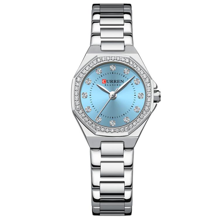 Curren Casual Steel Strap Luminous Women Watch, White Blue, Gold White, Gold Black, Gold Blue, Gold Green, Rose Brown