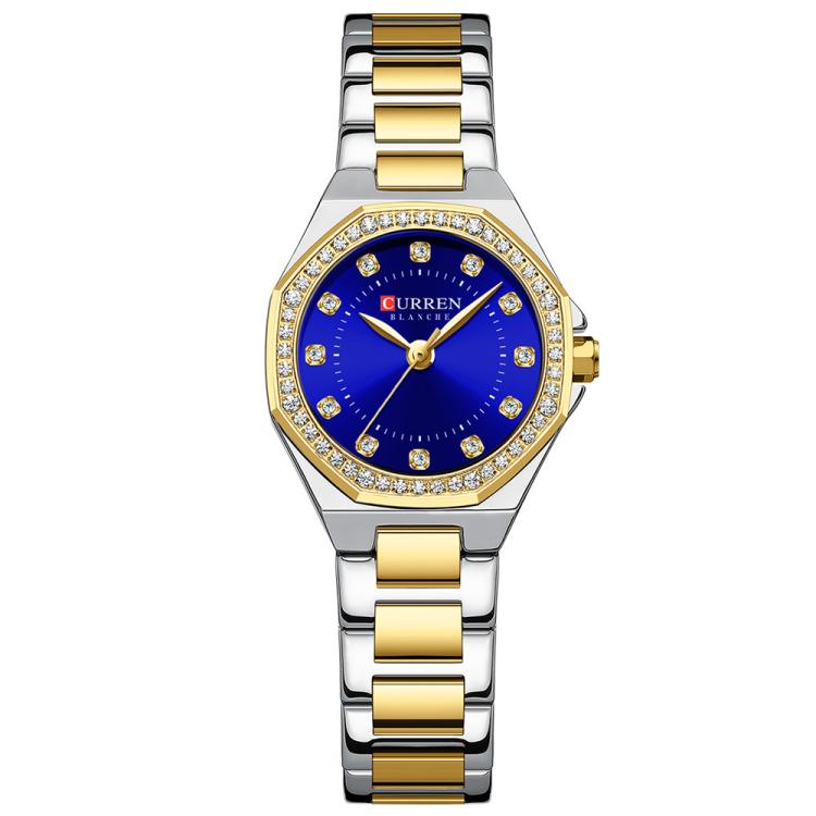 Curren Casual Steel Strap Luminous Women Watch, White Blue, Gold White, Gold Black, Gold Blue, Gold Green, Rose Brown