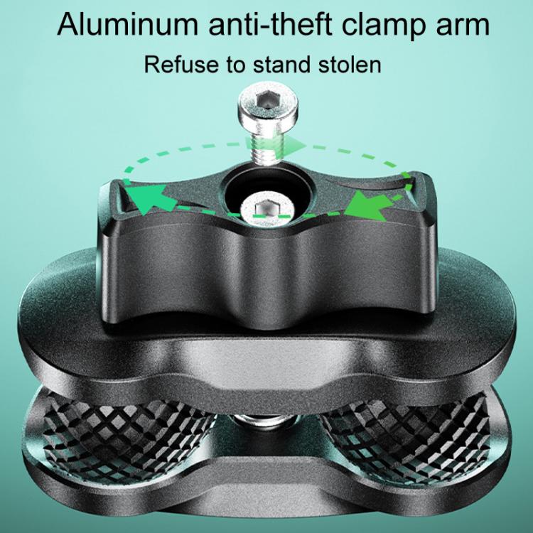 Kewig M33-A5 Outdoor Riding Shock Absorbing Anti-Theft 15W QI Wireless Charger Cell Phone Mounting Bracket, M33-A5