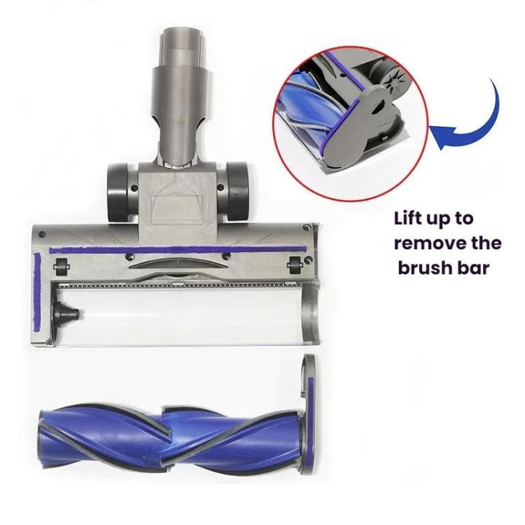 For Dyson V7 / V8 / V10 / V11 / V15 Vacuum Cleaner Direct Drive Anti-entanglement Brush Head with Green Light, Anti-entanglement Brush Head