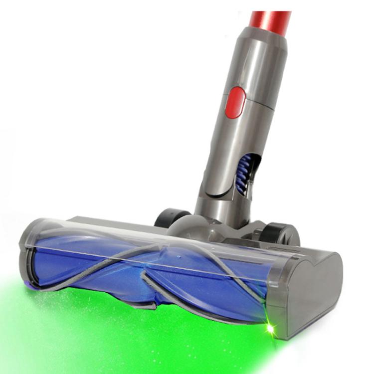 For Dyson V7 / V8 / V10 / V11 / V15 Vacuum Cleaner Direct Drive Anti-entanglement Brush Head with Green Light, Anti-entanglement Brush Head