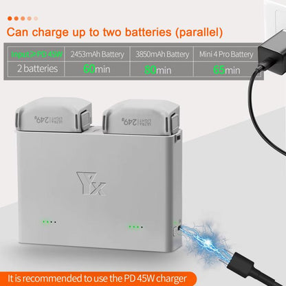 For DJI Mini 4 Pro / Mini 3 Pro / Mini 3 YX  Two-Way Charger Battery Manager, Mini Two-Way