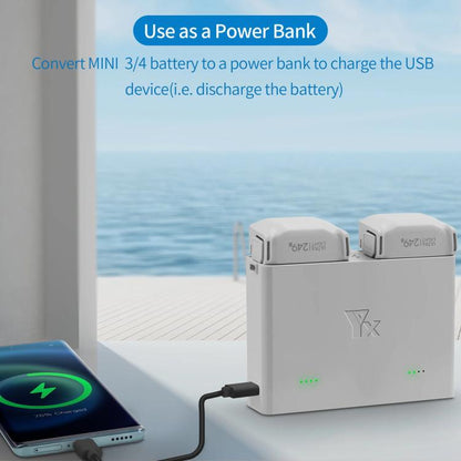 For DJI Mini 4 Pro / Mini 3 Pro / Mini 3 YX  Two-Way Charger Battery Manager, Mini Two-Way